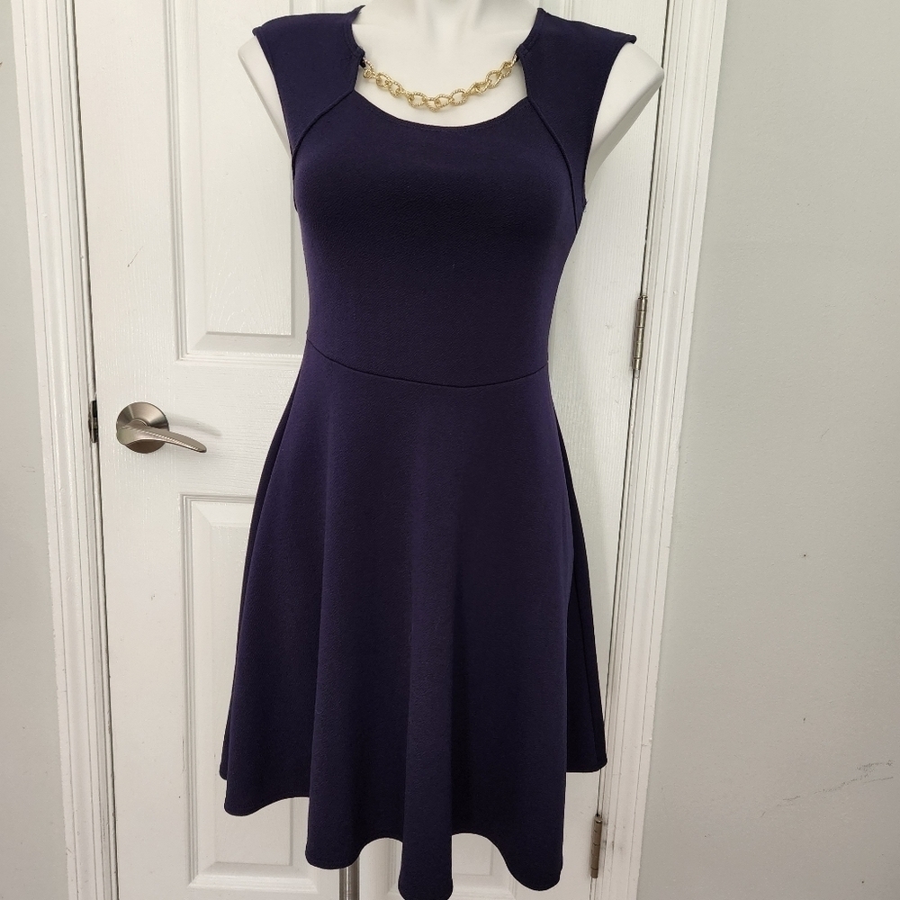 Urban Rose Navy A Line Dress